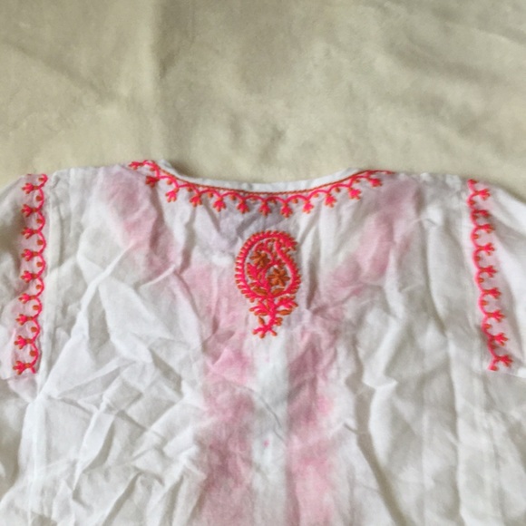 Calypso Girls Cotton voile embroidered top sz10 - Picture 5 of 5